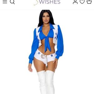Dallas Cowboy Cheerleader Costume size S/M